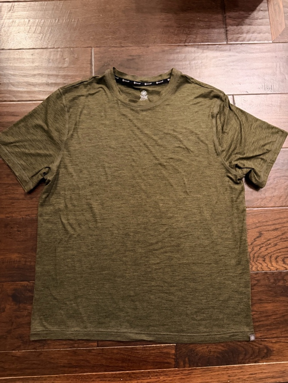 Men's Olive Green Crew Neck T-Shirt